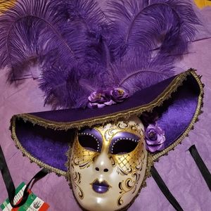 Venetian Mask Made in Venice Italy NWT